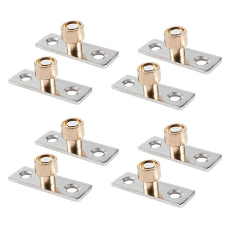 12mm Diameter Wooden Sliding Door Guide Metal Locator Stopper 8Pcs