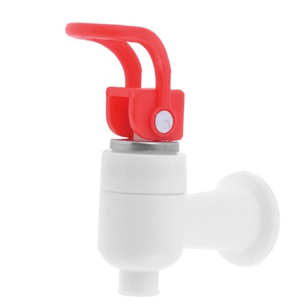 Red Hand Push Hot Drink 9mm Exit Tap Faucet For Water Dispenser