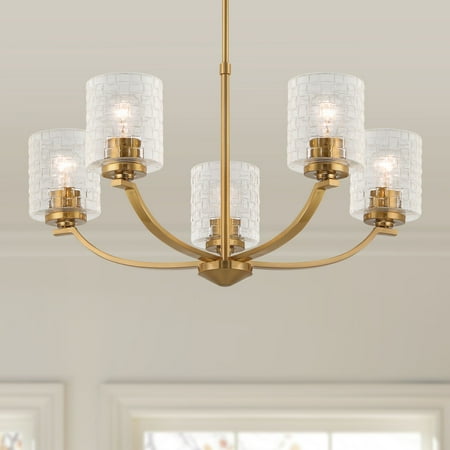 Possini Euro Design Possini Euro Caulfield 26 Wide Gold and Glass 5-Light Chandelier
Possini Euro Design Possini Euro Caulfield 26 Wide Gold and Glass 5-Light Chandelier