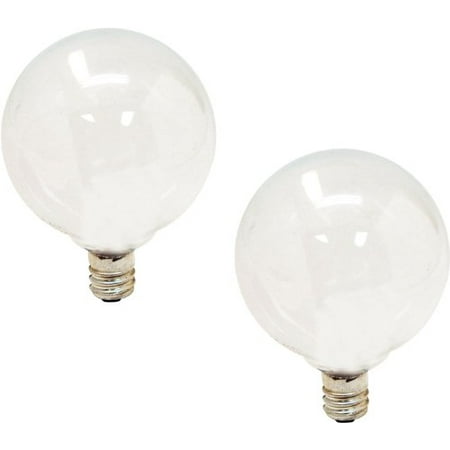 GE Globe Light Bulbs Soft White 40 Watt Cozy Relaxing Light Medium Base Dimmable (2 Pack) 
GE Globe Light Bulbs Soft White 40 Watt Cozy Relaxing Light Medium Base Dimmable (2 Pack)