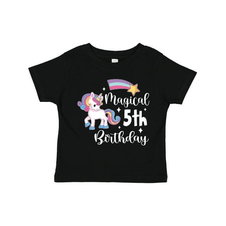 Inktastic Magical 5th Birthday Rainbow Unicorn with Star Gift Toddler Boy or Toddler Girl T-Shirt
Inktastic Magical 5th Birthday Rainbow Unicorn with Star Gift Toddler Boy or Toddler Girl T-Shirt