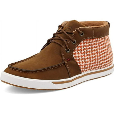 Twisted X Women s Kicks Distressed Saddle & Orange 6 M