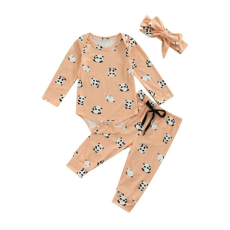 IZhansean Autumn Infant Baby Boys Girls Clothes 3pcs Cartoon Panda Printed Long Sleeve Romper Pants Headband Set Light Brown 18-24 Months
IZhansean Autumn Infant Baby Boys Girls Clothes 3pcs Cartoon Panda Printed Long Sleeve Romper Pants Headband Set Light Brown 18-24 Months