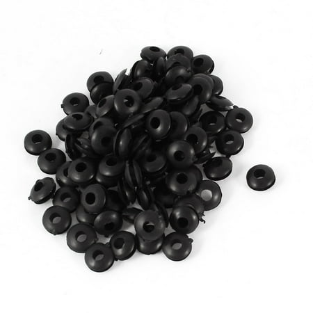 100Pcs Double Sided Armature Wire Rubber Grommets Ring 4mm Dia