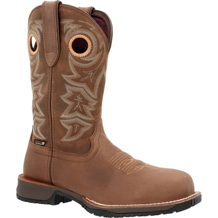 Rocky Rosemary Women s Composite Toe Waterproof Western Boot Size 11(W)