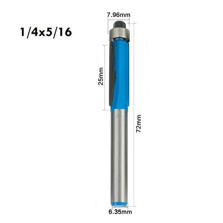GLFILL 1Pc Flush Trim Bit Router Bit Woodworking Milling Cutter for Wood Edge Cutting
GLFILL 1Pc Flush Trim Bit Router Bit Woodworking Milling Cutter for Wood Edge Cutting