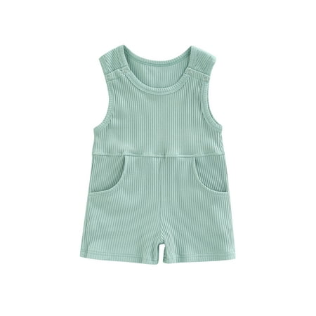 ZIYIXIN Newborn Baby Girl Boy Summer Jumpsuit Ribbed Solid Color Sleeveless Romper Bodysuit with Pocket Blue 6-12 Months
ZIYIXIN Newborn Baby Girl Boy Summer Jumpsuit Ribbed Solid Color Sleeveless Romper Bodysuit with Pocket Blue 6-12 Months