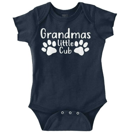 Grandmas Little Cub Grandchild Paws Romper Boys or Girls Infant Baby Brisco Brands NB
Grandmas Little Cub Grandchild Paws Romper Boys or Girls Infant Baby Brisco Brands NB
