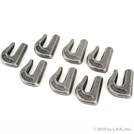 Red Hound Auto 8 New 5/16 Weld on Grab Chain Hooks G-70 Bucket Trailer