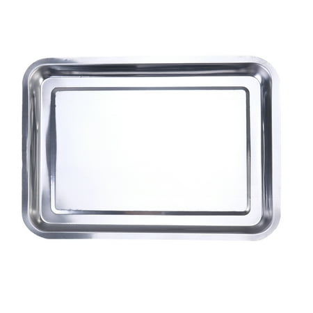 FRCOLOR Stainless Steel Grill Plate Resuable Dish Drying Tray Dish Washer Grill Pan 36x27x2cm
FRCOLOR Stainless Steel Grill Plate Resuable Dish Drying Tray Dish Washer Grill Pan 36x27x2cm