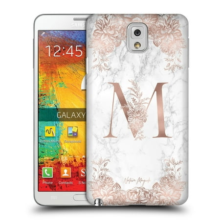 OFFICIAL NATURE MAGICK ROSE GOLD MARBLE MONOGRAM HARD BACK CASE FOR SAMSUNG PHONES 2