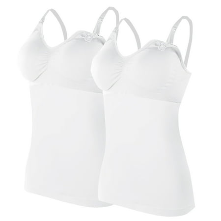 koaiezne Womens Nursed Tank Tops Built In Bra Top For Breastfeeding Maternity Camisole Brasieres 2PC With 4PC Pads Shirt Extender Pad Bra
koaiezne Womens Nursed Tank Tops Built In Bra Top For Breastfeeding Maternity Camisole Brasieres 2PC With 4PC Pads Shirt Extender Pad Bra