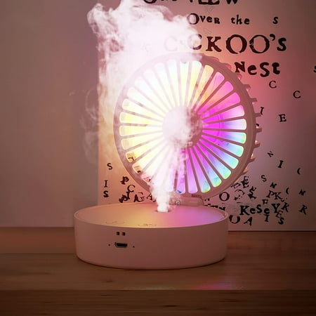 Mini Fan Portable Misting Fan USB Rechargeable Fan.2000mAh Battery Operated Mini Fan 3 Speeds with Colorful Nightlight
Mini Fan Portable Misting Fan USB Rechargeable Fan.2000mAh Battery Operated Mini Fan 3 Speeds with Colorful Nightlight