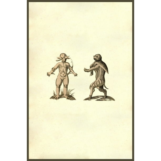 Creatures From the 1642 book Monstrorum Historia by Ulisse Aldrovandi He is considered the founder of modern Natural History Poster Print by Ulisse Aldrovandi