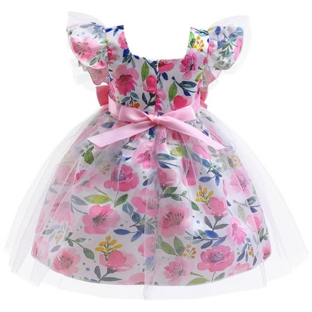 PEASKJP Girls Spring Dresses Summer Girls Children Flutter A-Line Chiffon Round Neckline Casual Dress Pink 2-3 Years
PEASKJP Girls Spring Dresses Summer Girls Children Flutter A-Line Chiffon Round Neckline Casual Dress Pink 2-3 Years