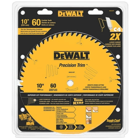 Dewalt DW3215PT Circular Saw Blade 10in Dia x 0.071in T 60 Teeth 5/8in Arbor