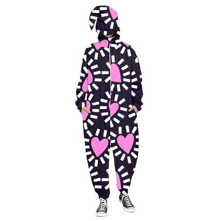 Fsqjgq Track Suits Men s and Women s Valentine s Day Love Print Hooded Pullover Zipper Pajamas Party Couple Set Jumpsuit Jacket Men Polyester Spandex C M
Fsqjgq Track Suits Men s and Women s Valentine s Day Love Print Hooded Pullover Zipper Pajamas Party Couple Set Jumpsuit Jacket Men Polyester Spandex C M