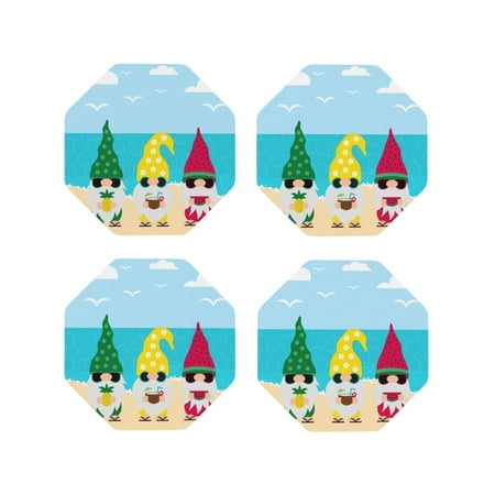Tideii Gnomes On The Beach for Leather Coasters 4 Pieces Anti-fouling and Anti-scalding Decorative Coasters Suitable for Restaurants Kitchens Coffee Shops-Octagon
Tideii Gnomes On The Beach for Leather Coasters 4 Pieces Anti-fouling and Anti-scalding Decorative Coasters Suitable for Restaurants Kitchens Coffee Shops-Octagon