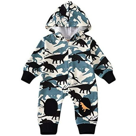 Newborn Baby Boy Hoodie Zipper Rompers Dinosaur Print One Piece Jumpsuit Overall Outfit(Blue 0-3 Months)
Newborn Baby Boy Hoodie Zipper Rompers Dinosaur Print One Piece Jumpsuit Overall Outfit(Blue 0-3 Months)