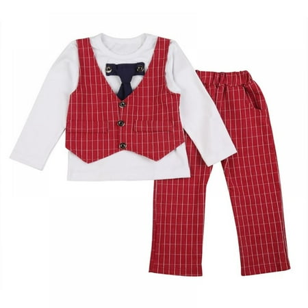 Mal Baby Boys Suit Long Sleeve Striped Tops Shirt + Pants 2Pcs Gentleman Cotton Outfits New
Mal Baby Boys Suit Long Sleeve Striped Tops Shirt + Pants 2Pcs Gentleman Cotton Outfits New