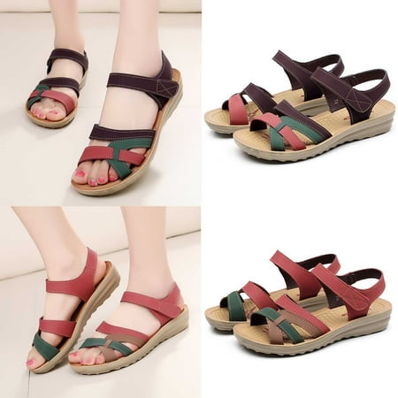 Cethrio Womens Summer Comfort Flats Sandals- Hollow Flower Round Toe Comfy Soles Comfy Soles on Clearance Wide Width Red Dressy Sandals/ Slides Size 7
Cethrio Womens Summer Comfort Flats Sandals- Hollow Flower Round Toe Comfy Soles Comfy Soles on Clearance Wide Width Red Dressy Sandals/ Slides Size 7
