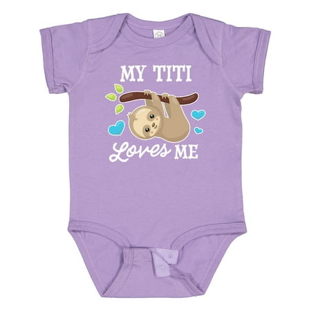 Inktastic My Titi Loves Me with Sloth and Hearts Gift Baby Boy or Baby Girl Bodysuit
Inktastic My Titi Loves Me with Sloth and Hearts Gift Baby Boy or Baby Girl Bodysuit