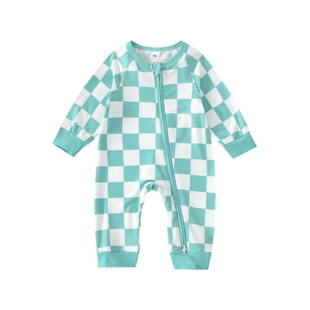 Bagilaanoe Newborn Baby Girl Boy Jumpsuit Checkerboard Print Long Sleeve Bodysuit 3M 6M 12M 18M Infant Zipper One Piece Romper
Bagilaanoe Newborn Baby Girl Boy Jumpsuit Checkerboard Print Long Sleeve Bodysuit 3M 6M 12M 18M Infant Zipper One Piece Romper
