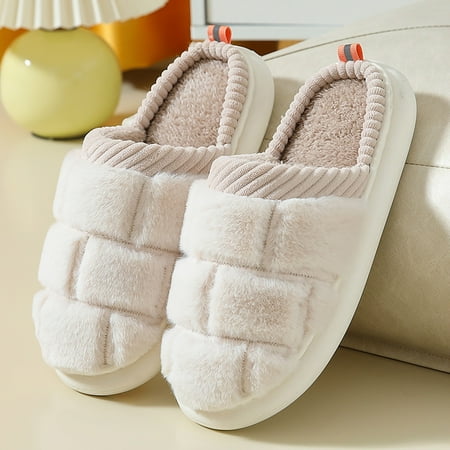 SUODUI Women s Slippers Winter Couples Wimen Warm Home Baotou Plush Soft Bottom Comfortable Solid Color Flat Cotton Mop Beige 6.5
SUODUI Women s Slippers Winter Couples Wimen Warm Home Baotou Plush Soft Bottom Comfortable Solid Color Flat Cotton Mop Beige 6.5