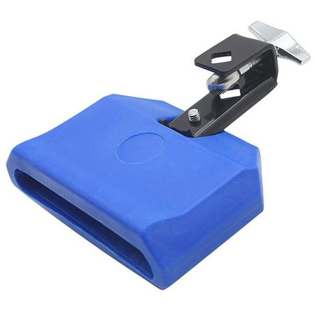 High Pitched Durable Plastic Cow Bell Percussion Instruments (Blue)