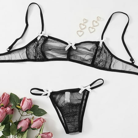 Cathalem Halter Bodysuit Womens Sexy Mesh Three Point Underwear Set Sexy Lingerie Costume for Women plus Size Underwear Black Large
Cathalem Halter Bodysuit Womens Sexy Mesh Three Point Underwear Set Sexy Lingerie Costume for Women plus Size Underwear Black Large