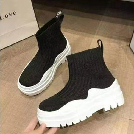 Women s Round Toe Ankle Boots Knit Sock Booties Flat bottom Slip On Ankle Boot Spring Fall Winter Womens Boots
Women s Round Toe Ankle Boots Knit Sock Booties Flat bottom Slip On Ankle Boot Spring Fall Winter Womens Boots