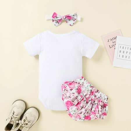 kpoplk Toddler Summer Outfits For Girls Toddler Toddler Baby Girl Short Sleeve Bodysuit Floral Romper Jumpsuit Playsuit + Headband Casual Outfit(White)
kpoplk Toddler Summer Outfits For Girls Toddler Toddler Baby Girl Short Sleeve Bodysuit Floral Romper Jumpsuit Playsuit + Headband Casual Outfit(White)