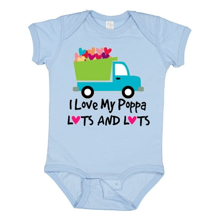 Inktastic I Love My Poppa Gift Baby Boy or Baby Girl Bodysuit