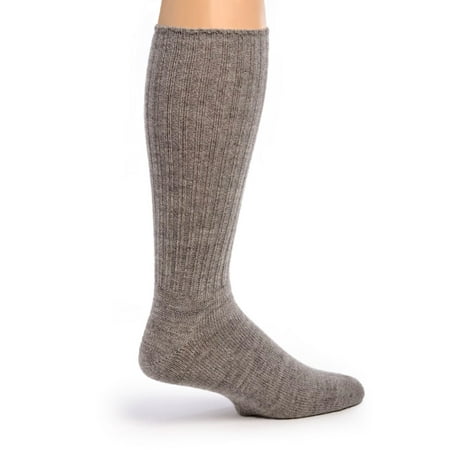 Warrior Alpaca Socks - Ribbed Casual Crew Alpaca Socks for Men & Women