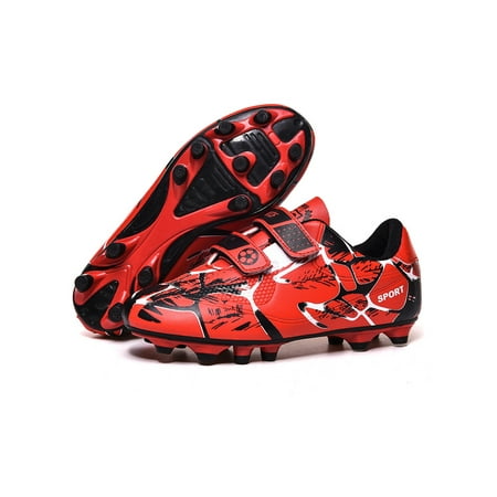 Gomelly Children Sneakers Round Toe Soccer Cleats Low Top Football Shoes Lightweight Athletic Shoe Training Sports Red (Firm Ground) 12c
Gomelly Children Sneakers Round Toe Soccer Cleats Low Top Football Shoes Lightweight Athletic Shoe Training Sports Red (Firm Ground) 12c