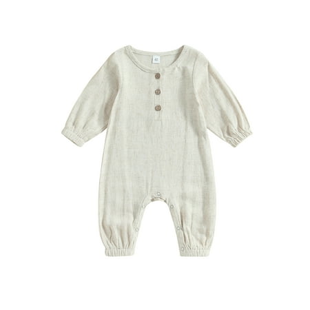 GXFC Infant Baby Boy Girls Fall One Piece Jumpsuits Newborn Long Sleeve Button Romper Shorts Toddler Autumn Bodysuit Clothes 0-12M
GXFC Infant Baby Boy Girls Fall One Piece Jumpsuits Newborn Long Sleeve Button Romper Shorts Toddler Autumn Bodysuit Clothes 0-12M