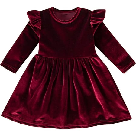 Zukuco Toddler Little Girls Christmas Dress Outfit Long Sleeve Ruffle Princess Velvet Dress Vintage Baby Clothes
Zukuco Toddler Little Girls Christmas Dress Outfit Long Sleeve Ruffle Princess Velvet Dress Vintage Baby Clothes