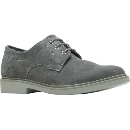Men s Hush Puppies Detroit Plain Toe Oxford Dark Grey Suede 7 M