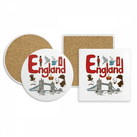 England National symbol Landmark Pattern Coaster Cup Mug Holder Absorbent Stone Cork Base Set
England National symbol Landmark Pattern Coaster Cup Mug Holder Absorbent Stone Cork Base Set