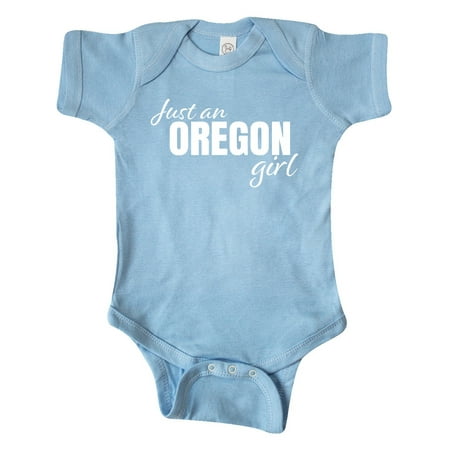 Inktastic Just an Oregon Girl Born and Raised Gift Baby Girl Bodysuit