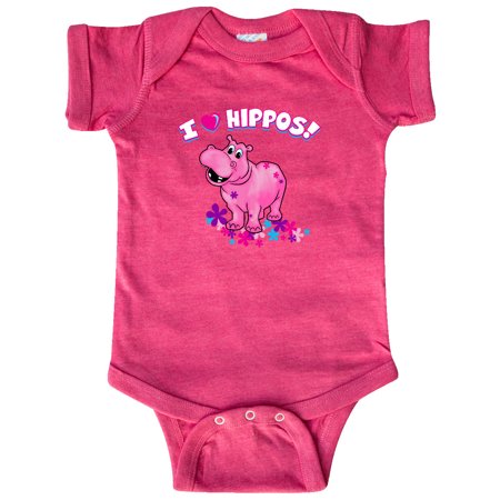 Inktastic I Love Hippos with Pink Hippo and Flowers Gift Baby Boy or Baby Girl Bodysuit 
Inktastic I Love Hippos with Pink Hippo and Flowers Gift Baby Boy or Baby Girl Bodysuit