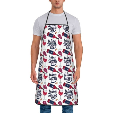 Jgfou Red Wine Glass Bottle Print Anti-fouling Apron for Men Women Waterproof Oil-Proof Kitchen Apron with Adjustable Straps Pocket and No-Pill No-Fade Fabric
Jgfou Red Wine Glass Bottle Print Anti-fouling Apron for Men Women Waterproof Oil-Proof Kitchen Apron with Adjustable Straps Pocket and No-Pill No-Fade Fabric