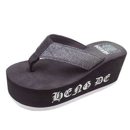bvgfsahne Women Wedges Beach Shoe IndoorOutdoor Non-Slip Slippers Platform Home Slippers
bvgfsahne Women Wedges Beach Shoe IndoorOutdoor Non-Slip Slippers Platform Home Slippers