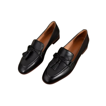 Ymiytan Womens Slip Resistant Flats Casual Vintage Tassel Dress Shoe Walking Lightweight Boat Shoes Black 5
Ymiytan Womens Slip Resistant Flats Casual Vintage Tassel Dress Shoe Walking Lightweight Boat Shoes Black 5
