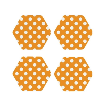 Honeii Orange And White Polka Dot Print Leather Coaster Set of 4 Ideal for Safeguarding Your Furniture from Drinks Spills and Effortless Cleanup-Hexagon
Honeii Orange And White Polka Dot Print Leather Coaster Set of 4 Ideal for Safeguarding Your Furniture from Drinks Spills and Effortless Cleanup-Hexagon