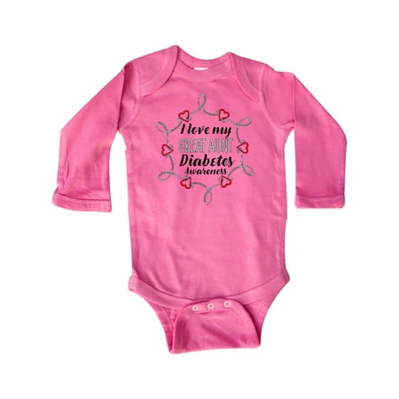 Inktastic I Love My Great Aunt Diabetes Awareness Gift Baby Boy or Baby Girl Long Sleeve Bodysuit
Inktastic I Love My Great Aunt Diabetes Awareness Gift Baby Boy or Baby Girl Long Sleeve Bodysuit