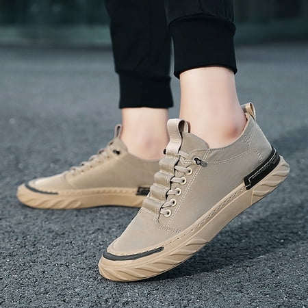 Cathalem Men Low Top Breathable Casual Sport Shoes Mens Leather Shoes Casual Slip on Khaki 7.5
Cathalem Men Low Top Breathable Casual Sport Shoes Mens Leather Shoes Casual Slip on Khaki 7.5