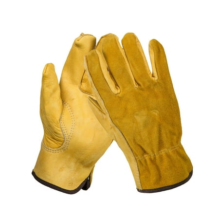 HOMEMAXS 1 Pair Cattle Leather Gloves Protective Gloves Cover Wear-resisting for Garden Electric Welding (Yellow XL)
HOMEMAXS 1 Pair Cattle Leather Gloves Protective Gloves Cover Wear-resisting for Garden Electric Welding (Yellow XL)