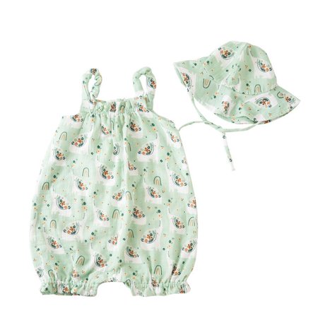 QWZNDZGR Kangobaby Sleeveless Summer Baby Girls Romper With Hat 100% Cotton Crepe Infant Rompers Newborn Clothes
QWZNDZGR Kangobaby Sleeveless Summer Baby Girls Romper With Hat 100% Cotton Crepe Infant Rompers Newborn Clothes