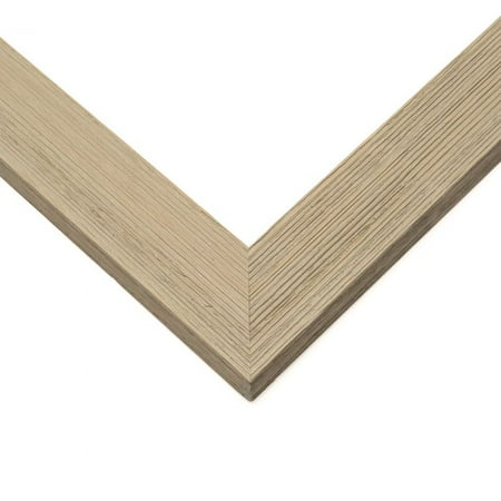 12x28 Grey Barnwood Picture Frame - With Acrylic Front and Foam Board Backing